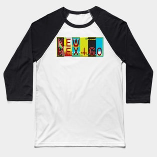 New Mexico License Plates Baseball T-Shirt